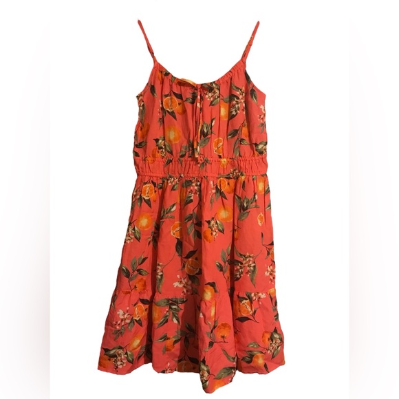 Orange Harvest Smocked Waist Cami Dress - Picture 4 of 6